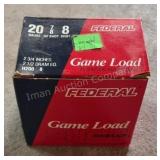 25Rds Federal 20Ga Shells