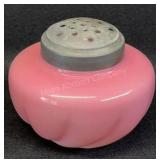 Pink Glass Muffineer