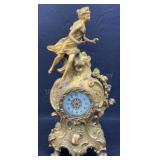 Nice Art Nouvea Figural 11In Mantel Clock