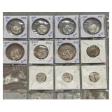11X Washington Silver Quarters