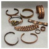 Copper Jewelry - Bracelets and Rings