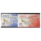 2001 Uncirculated Coin Sets