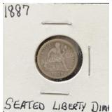 1887 Seated Liberty Dime