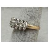 10K Gold Diamond Ring - Sz 6 - 2.57g