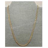 14K Gold Necklace - 9.48g - 18in chain