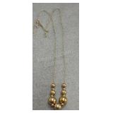 14K Gold Necklace - 18in chain - 1.71g
