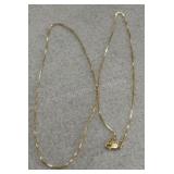 14K Gold 18in Necklace - 1.58g