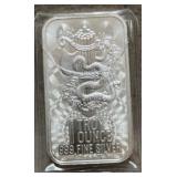 1 Troy Oz Fine Silver Bar - 999 Fine Silver