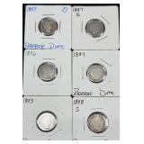 6 Barber Dimes
