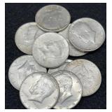 12x 1964 Kennedy Half Dollars