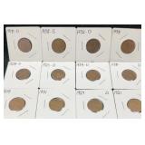 12 Lincoln Cents