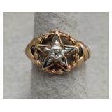 Unmarked Gold Star Ring - 3.25g - Sz 7