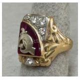 Unmarked Gold Menï¿½s Diamond Ring - 7.7g - Sz 9
