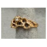 14K Gold Diamond Ring - Sz 6 - 4.06g