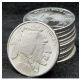 10x Golden State Mint 1 Troy Oz Silver Indian