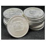 20x 1 Troy Oz Liberty Bell Silver Rounds