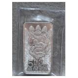 5 Troy Ounce Silver Bar - 999 Fine Silver