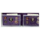 1991 & 1992  Mint proof Sets