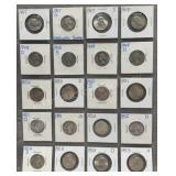 20x Washington Silver Quarters