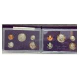 1984 & 1985  Mint proof Sets