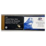 2008 & 2011 US Mint Quarter Proof Sets