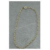 14K Gold Ankle Bracelet - 1g