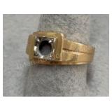14K Gold Menï¿½s Ring - 7.62g - Sz 10.5 w/ No Stone