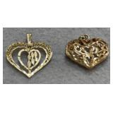 Unmarked Gold Pendants