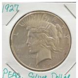 1927 Silver Peace Dollar