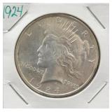 1924 Peace Silver Dollar