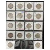 1916-1921 18 Walking Liberty Silver Half Dollars