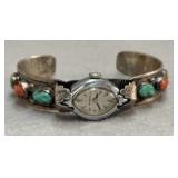 Decorative Sterling Watch - Helbros Face