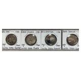 4 Proof State Quarters - Various Dates