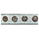 4 Proof State Quarters - Various Dates