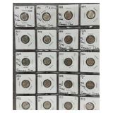 20 Rosevelt Silver Dimes Various Dates