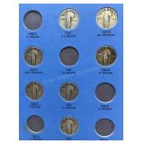 10 Liberty Standing Quarters - Silver
