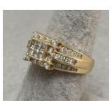 10K Gold Diamond Ring - 4.77g - Sz 7