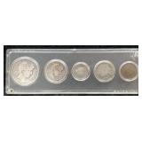 Early 1900s 5 Coin Set