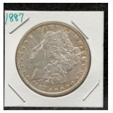 1887 Morgan Silver Dollar