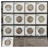13 V Nickels 1902-1912