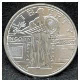 Liberty 1 Troy Oz Silver Round
