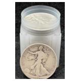 20x Walking Liberty Silver Half Dollars