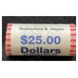25 Rutherford B Hayes One Dollar Coins