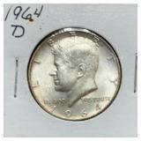 1964D Kennedy Silver Half Dollar