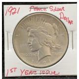 1921 Silver Peace Dollar