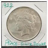 1922 Silver Peace Dollar