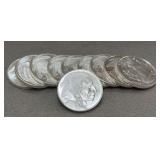 10X Silver Buffalo 1oz Coins