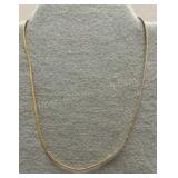 18in 14k Gold Necklace - Has one bend - 6.74g