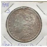 1891 S Morgan Silver Dollar