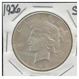 1926 S Silver Peace Dollar